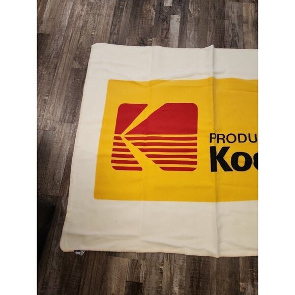 Kodak Film Vintage Blanket  Square Logo 58x44  Excellent - Picture 3 of 7